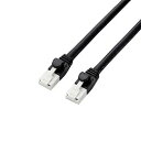 ☆【5個セット】 エレコム ツメ折れ防止LANケーブル(Cat6A) GM-LDGPAT/BK10X5