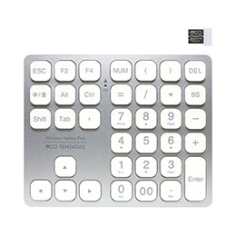 ☆ミヨシ 方向キー付2.4GHzワイヤレステンキー シルバー TEN24G02/SL ☆ミヨシ 方向キー付2.4GHzワイヤレステンキー シルバー TEN24G02/SL