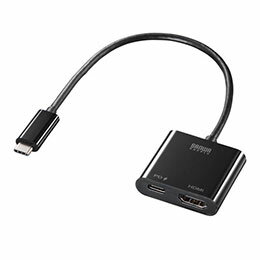 ☆サンワサプライ USB Type C-HDMI変換アダプタ(4K/60Hz/PD対応) AD-ALCPHDPD ☆サンワサプライ USB Type C-HDMI変換アダプタ(4K/60Hz/PD対応) AD-ALCPHDPD