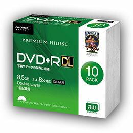 ☆HIDISC DVD+R DL 8倍速対応 8.5GB 1回 デ