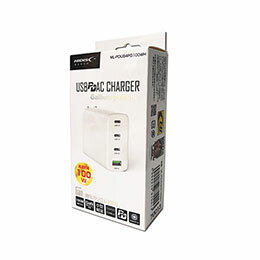 ☆HIDISC GaN (窒化ガリウム)採用PD3.0 Type-C+USB-A 100W AC充電器 アダプター ML-PDUS4PG100WH ☆HIDISC GaN (窒化ガリウム)採用PD3.0 Type-C+USB-A 100W AC充電器 アダプター ML-PDUS4PG100WH
