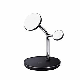 ☆エレコム MfA認証マグネットワイヤレス充電スタンド(7.5W+5W+AppleWatch) W-MS04BK ☆エレコム MfA認証マグネットワイヤレス充電スタンド(7.5W+5W+AppleWatch) W-MS04BK