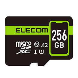 ☆エレコム スマホ用 microSDXC メモリカード MF-SP256GU11A2R