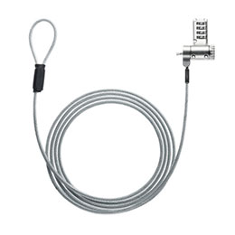 ☆サンワサプライ スロットマルチ対応セキュリティワイヤー(ダイヤル錠) SL-90