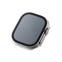 ☆エレコム Apple Watch 49mm用フルカバーケース プレミアムゴリラガラス 高透明 AW-22CFCGOCR