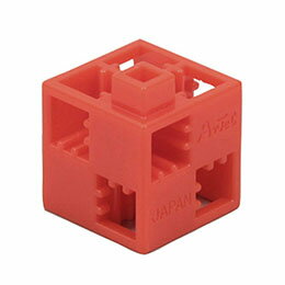 ☆【24P×10セット】 ARTEC Artecブロック 基本四角 赤 ATC77735X10