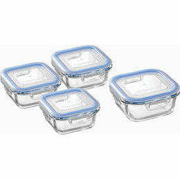 ☆レッシュ 耐熱ガラス容器4Pセット C5138048