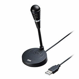 ☆サンワサプライ フラット型のUSBマイク MM-MCU03BKN