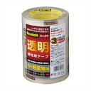 ☆3M Scotch スコッチ 透明梱包用テープ 中 軽量物梱包用3巻パック 3M-313-3PN(3)