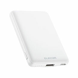 ☆エレコム 薄型コンパクトモバイルバッテリー(5000mAh/2.4A/Cx1+Ax1) DE-C37-5000WH