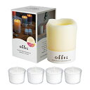 ☆【3個セット】 ペガサスキャンドル offti キャンドルホルダー メルティー アイボリー/ピュアリリー offti-06663101X3