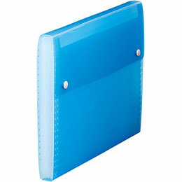 シンプル仕様&しっかり品質&お手頃価格のファイルシリーズ。書類を機能的に分類できるジャバラ式ポケット。●カラー:青 ●素材:樹脂 ●生産国:インドネシア