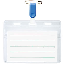 ☆【20個セット】 ソニック SONiC カラータッグ名札 チャックタイプ 青 NF-653-BX20