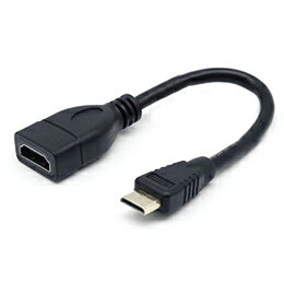 デジタル一眼・ミラーレスカメラ等のミニHDMI(タイプC)端子をHDMI(タイプA)端子に変換するショートケーブルです。デジタル一眼・ミラーレスカメラ等のミニHDMI(タイプC)端子をHDMI(タイプA)端子に変換するショートケーブルです。●コネクタ形状:mini HDMI(オス) - HDMI(メス) ●対応解像度:フルHD、4K/30Hz(最大) ●サイズ:約177×21×11mm ●重量:約17g ●保証期間:初期不良のみ ●生産国:中国 ●パッケージサイズ:205×68×12mm