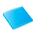☆【10個セット】 サンワサプライ DVD・CDファイルケース(12枚収納・ブルー) FCD-FL12BLX10(2)