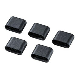 ☆【10個セット】 サンワサプライ タイプC コネクタキャップ TK-CAP9BKX10