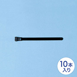 ☆【10個セット】 サンワサプライ ケーブルタイ(ワイド) CA-613NX10