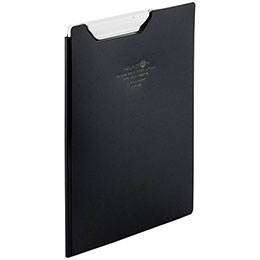 ☆LIHIT LAB. AQUA DROPs クリップファイル A5 黒 不透明 F-5065-24-BK