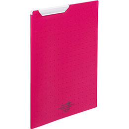 ☆LIHIT LAB. クリップファイル A4 赤 F-5067-3-RD