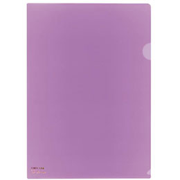 ☆LIHIT LAB. カラークリヤーホルダー A4 藤 F-78-10-PU