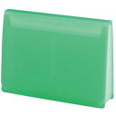 ☆LIHIT LAB. AQUA DROPs エクスパンディングファイル A4 黄緑 A-5050-6-YG
