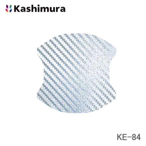 ＜郵送対応/時間指定不可/代引不可/他商品同梱不可＞カシムラ ドア傷防止マグネットシート 脱着簡単なマグネット製 Mサイズ カーボン調ホワイト 2枚入り KE-84