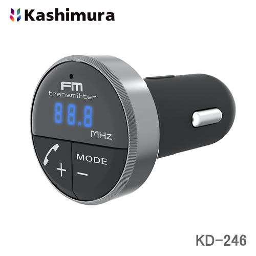 カシムラ Bluetooth FMトランスミッター フルバンド アンビエントライト付 KD-246