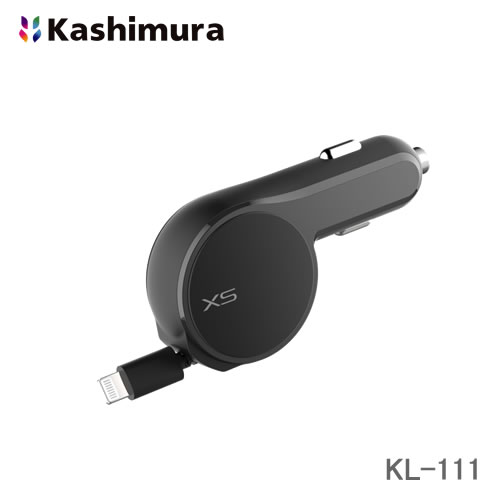 ＜郵送対応/時間指定不可/代引不可/他商品同梱不可＞カシムラ DC充電器リール 3A LN 極小 KL-111