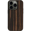 Man & Wood }AhEbh MagSafeΉVR؃P[X for iPhone 15 Pro Ebony I25518i15PR