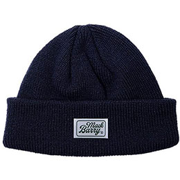 ☆MACK BARRY マクバリー 【BEANIE(ビーニー)】 CLASSIC LABEL SHORT BEANIE ネイビー MCBRY70412
