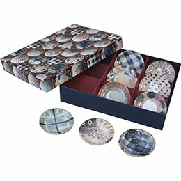 ☆ブラッシュブルー ブラッシュカラー 九重小皿揃 C5116060