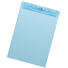 ☆【5個セット】 LIHIT LAB. AQUA DROPs 超薄型クリップボード A4 青 A-5067-8-BLX5