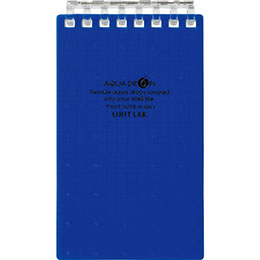 ☆【10個セット】 LIHIT LAB. AQUA DROPs ツイストリング ノート メモ 藍 N-1661-11-NVX10