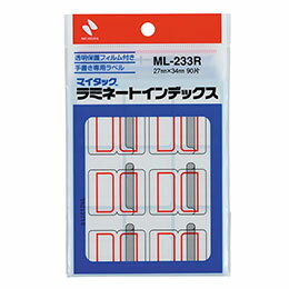 ☆【10個セット】 ニチバン マイタックラミネートインデックス 大 赤枠 NB-ML-233RX10(3.0)