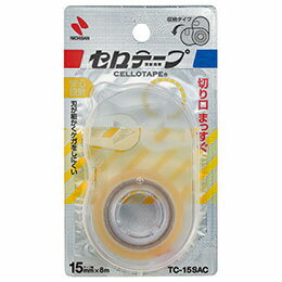 ☆【10個セット】 ニチバン セロテープ収納カッター付 NB-TC-15SACX10