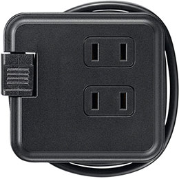 持ち運びに最適●衝撃に強い材質 : 衝撃に強く難燃性の高いポリカーボネート樹脂を使用! ●絶縁カバー : 絶縁カバーがトラッキングによる火災を予防! ●収納式差込みストレートプラグ : 本体にプラグをすっきり収納! ●保護被ふくコード : ...