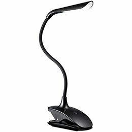 ☆YAZAWA 調光式フレキシブルクリップライト ブラック CFL05W02BK