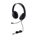 ☆エレコム 指向性マイク ノイズキャンセリング 大型ヘッドセット 4極 HS-HP07STBK