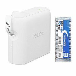 ☆カシオ計算機 CASIO ラベルプリンター ネ-ムランドi-ma スマホ専用モデル + アルカリ乾電池 単3形10本..