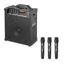 ☆サンワサプライ ワイヤレスマイク付き拡声器スピーカー(バッテリー内蔵・ワイヤレスマイク3本対応) MM-SPAMP16(2)