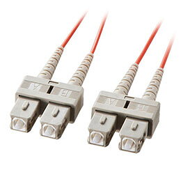 ☆サンワサプライ メガネ型光ファイバケーブル(マルチ50μm SC×2-SC×2 15m) HKB-SCSC5-15N