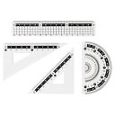 ☆定規セット ジップパック入 22552004