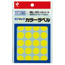 ☆ニチバン マイタックカラーラベル 16mm径 黄 NB-ML-1612