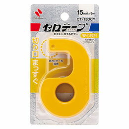 ☆ニチバン セロテープ小巻カッター付 15mmイエロー NB-CT-15DCY