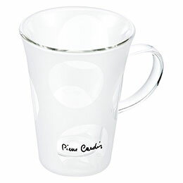 ピエール・カルダン ピエール・カルダン 耐熱2重マグカップ200ml2重構造で保温・保冷効果が抜群です。 外面はブラストで表現した大きな水玉模様。メーカー型番 : PCD-402 内容 : 耐熱2重マグカップ(約200ml)(約81×111×104mm)×1 材質 : 耐熱ガラス 原産国 : 中国 箱の種類 : 化粧箱 箱サイズ : 約95×95×117mm(入) 箱入重量 : 約204g