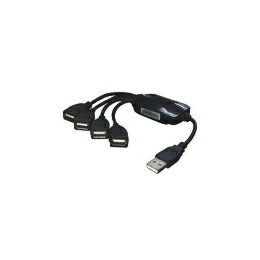 ☆変換名人 USB2.0-4ポートHUB ケーブルタイプ USB2-HUB4
