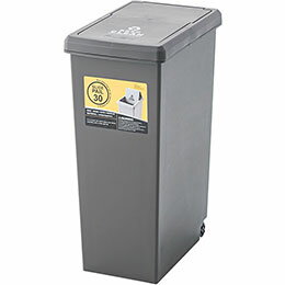 スライドペール30Lサイズ : W24×D37×H53cm 商品重量 : 約1kg 素材 : ポリプロピレン 原産地 : 日本 容量:30L組立 : 完成品