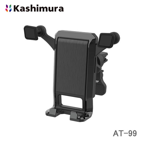 カシムラ エアコン取付用 自重式スマホホルダー スマートフォンを置くだけでアームが閉じる AT-99