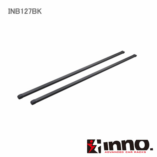 カーメイト INNO スクエアバー（2本入り） INB127BK 127CM BK