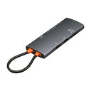 ☆ナカバヤシ PD対応 Type-C 9in1 アルミドッキングステーション グレー UD-C05GY(2)